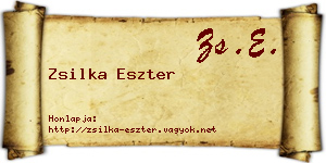 Zsilka Eszter névjegykártya